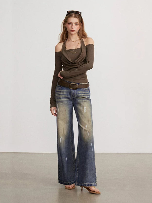 Off Shoulder Draped Top