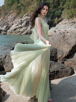 Tidal Lace Halter Dress