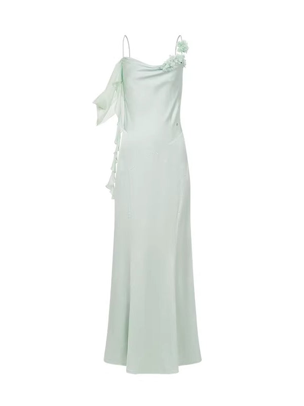 Lumi Backless Satin Dress