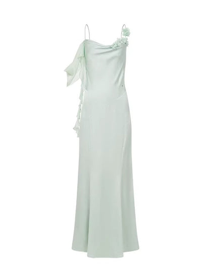 Lumi Backless Satin Dress