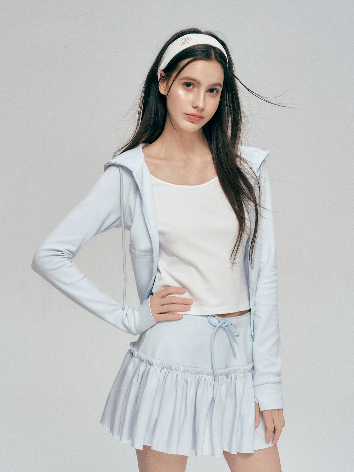 Contrast Hooded Sweatshirt