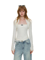 Layered Bolero Long Sleeve Top