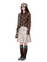Polka Dot Mohair Hoodies