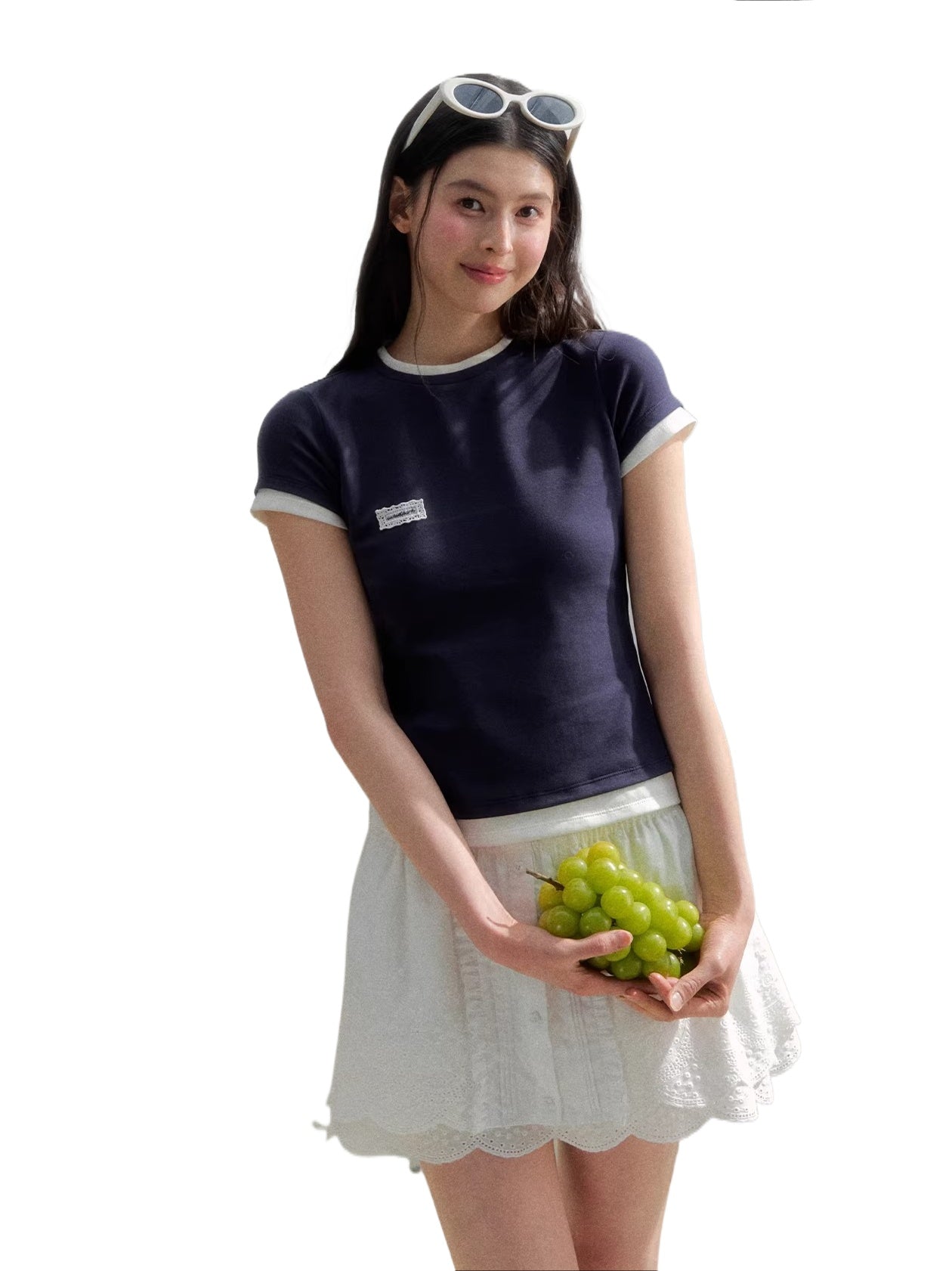 Contrast Slim Tee