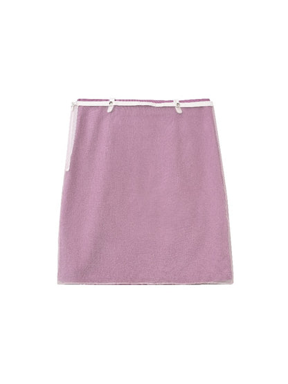 Purple Detachable A-Line Skirt