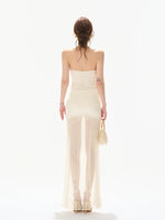 Draped Halter Midi Dress