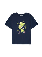 Grape Print Crewneck T-Shirt
