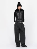 Vintage Fur Collar Down Vest Jacket