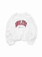 Retro Letter Print Balloon Sweatshirt