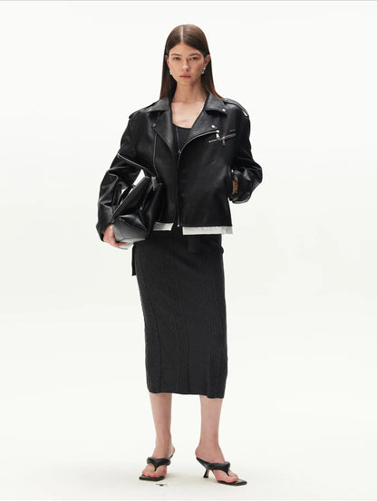 Duro Cable-Knit Argyle Dress
