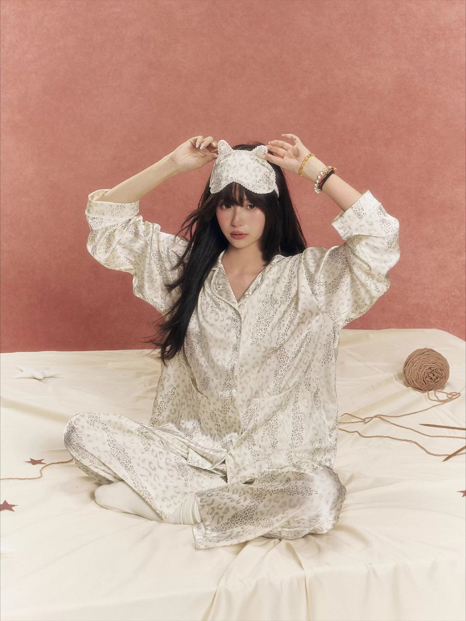 Satin Leopard Pajama Set