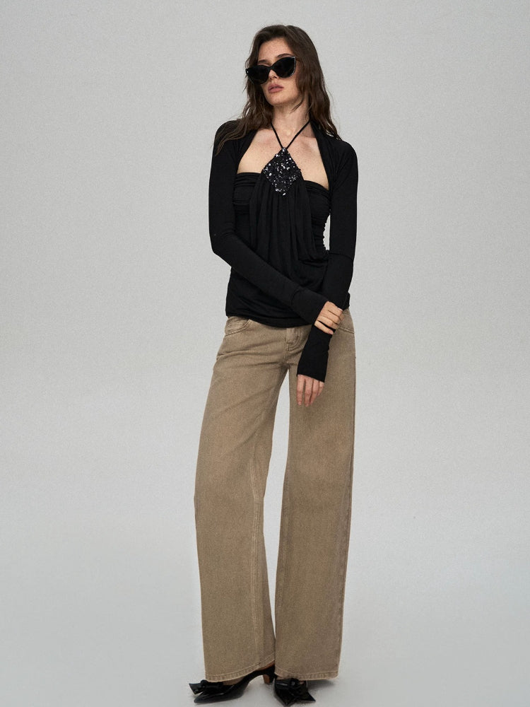 Lyocell Halter Two-Piece Top