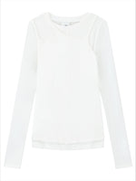 Lyocell Slim-fit Long Sleeve T-shirt
