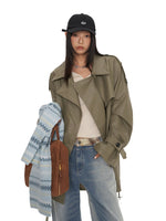 Classic PU Trench Leather Jackets