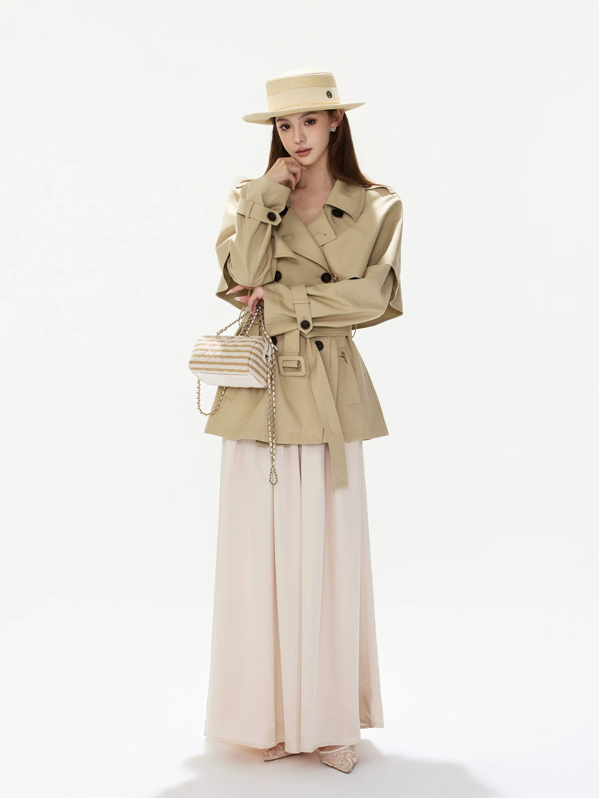 British Retro Cape Trench Jacket