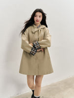 Khaki Bow Trench Coat