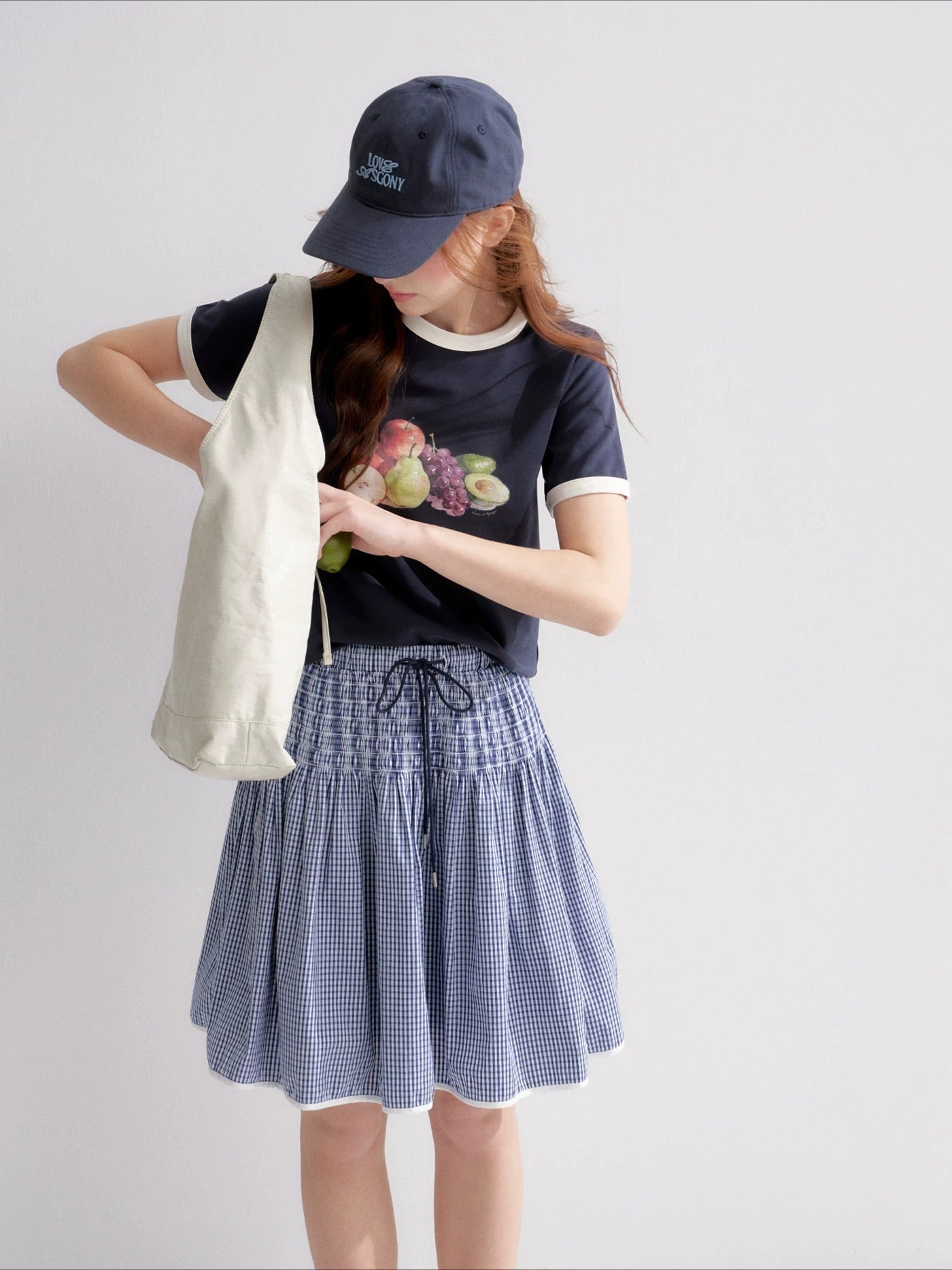Plaid A-Line Skirt
