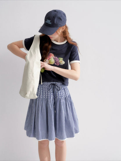 Plaid A-Line Skirt