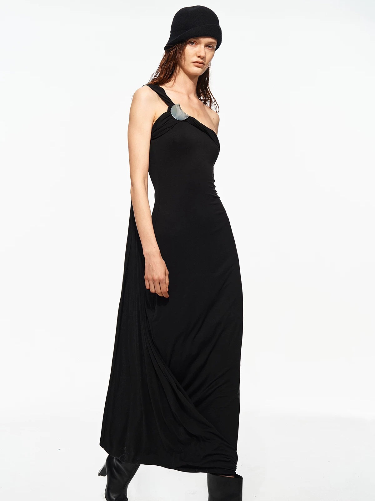 Ruched Halter Dress