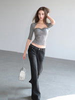 Lace Corset Slim Top