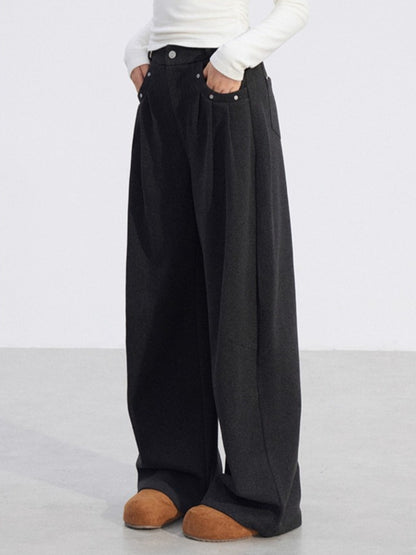 Wool Wide-Leg Pants