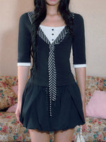 Striped Sailor Layered Top