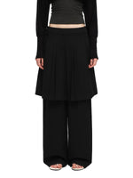 Pleated Skirt Pants