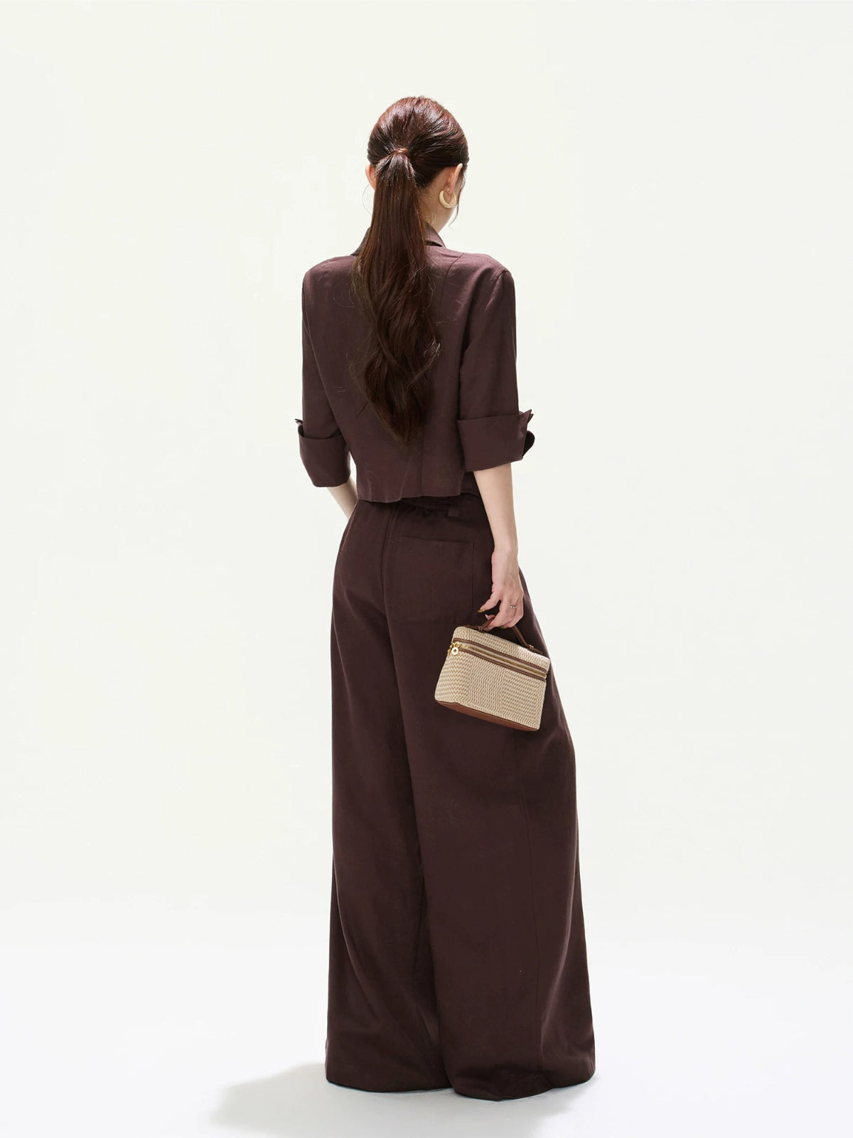 Vintage Wide Leg Linen Pants
