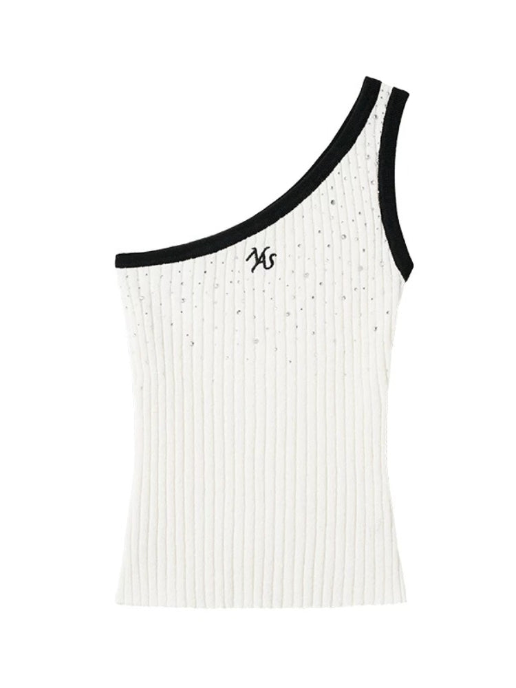 Starlight Ribbed Asymmetric Tank
