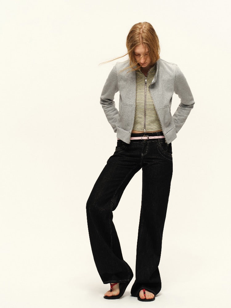 Vintage Low-Rise Straight Jeans