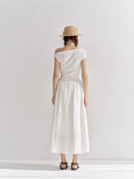 Lace Cowl-Neck Maxi Dress