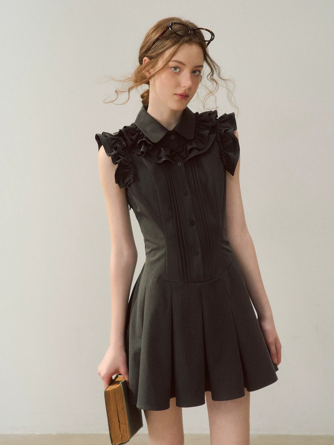 Ruffle Collar Dress