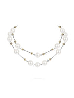 Long Pearl Chain Necklace