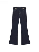 Navy & Blue Vintage Flare Jeans