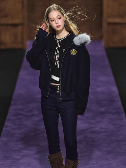 Double-Waist Stretch Skinny Jeans