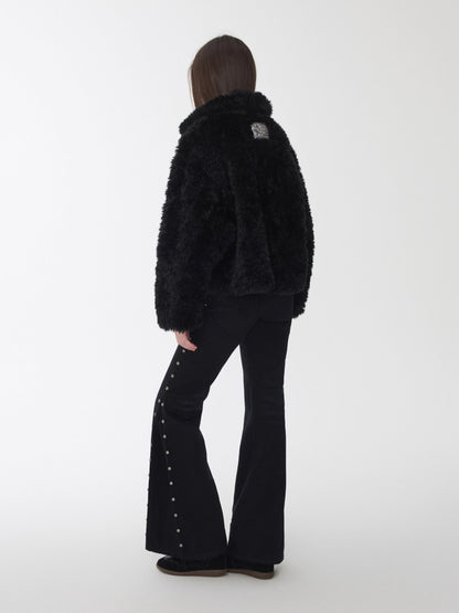 Reversible Shearling Suede Jacket