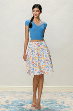 Orange & Blue Halter Layered T-Shirt