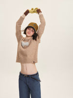 Wool Blend Sheep Embroidered Sweater