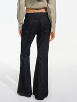 Raw Denim Flare Jeans