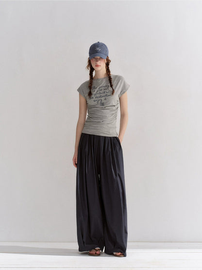 Pleated Balloon Pants