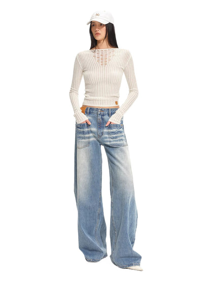 Ranch Sack Denim Pants