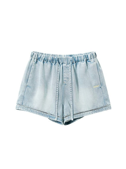Hanley Drawstring Denim Shorts