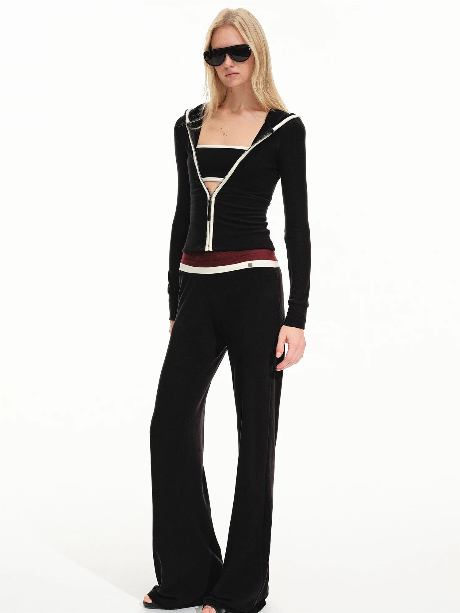 Contrast Hooded Lounge Set