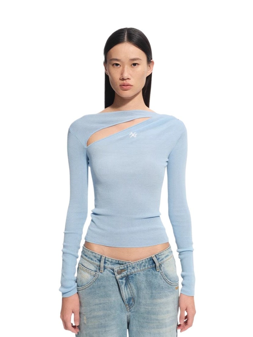 Crescent Knit Blouse