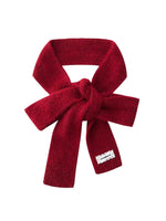 Retro Knit Ribbon Scarf