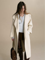 Almond Wool Blend Coat