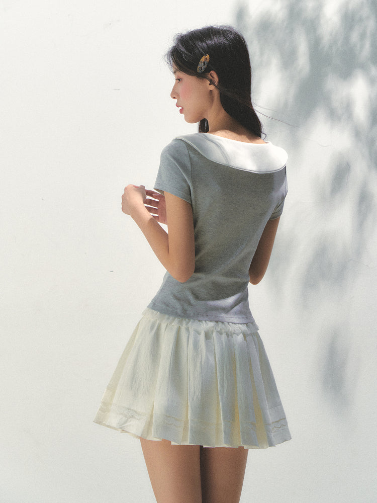 Lace Bow Retro T-shirt