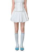 White Bubble Skort