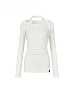 Layered Short Sleeve Pullover Top
