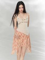 Asymmetrical Print Skirt